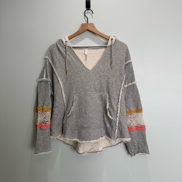 Free People FP Movement Dream Catcher Gray Hoodie - Picture 3 of 7